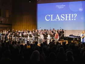 Kinderchor des Gewandhausorchesters Leipzig auf der Bühne