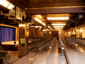 Innenaufnahme des Theatersaals im Kabarett academixer